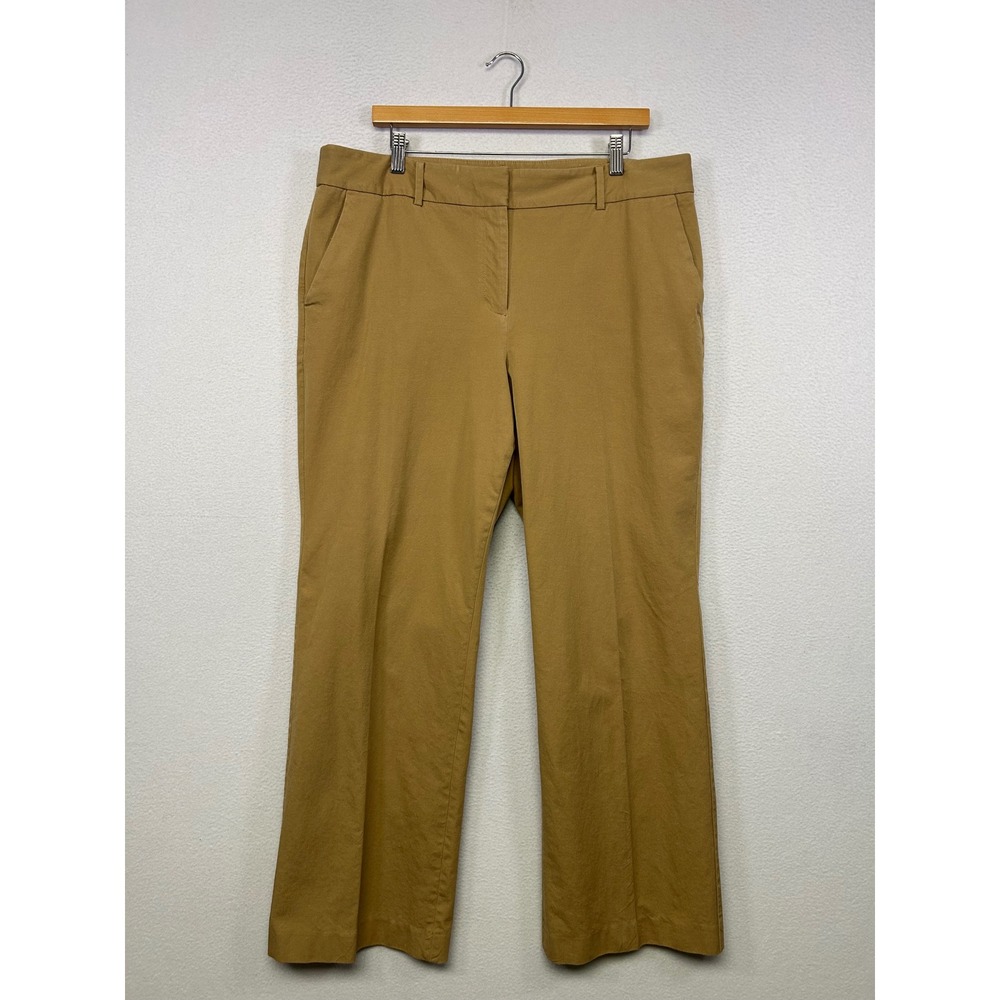 Professional Career Talbots Womens 16 Brown Newport Pant Curvy Straight Leg